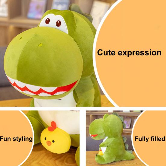 35/45cm Ornament cu Aspect Elegant și Vivid Atingere Confortabilă Ochi Mari Drăguți Gură Deschisă Jucărie de Pluș Dinozaur Recuzită Foto Păpușă