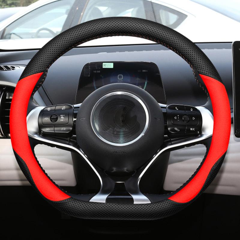Car Steering Wheel Cover Wrap for BYD DOLPHIN MINI Braid On Steering-Wheel Cover Holder Handbar Protector Auto Cute Accessories