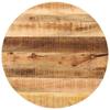 Vidaxl Tabletop, Ø 80X2.5 Cm, Round, Raw Solid Mango Wood
