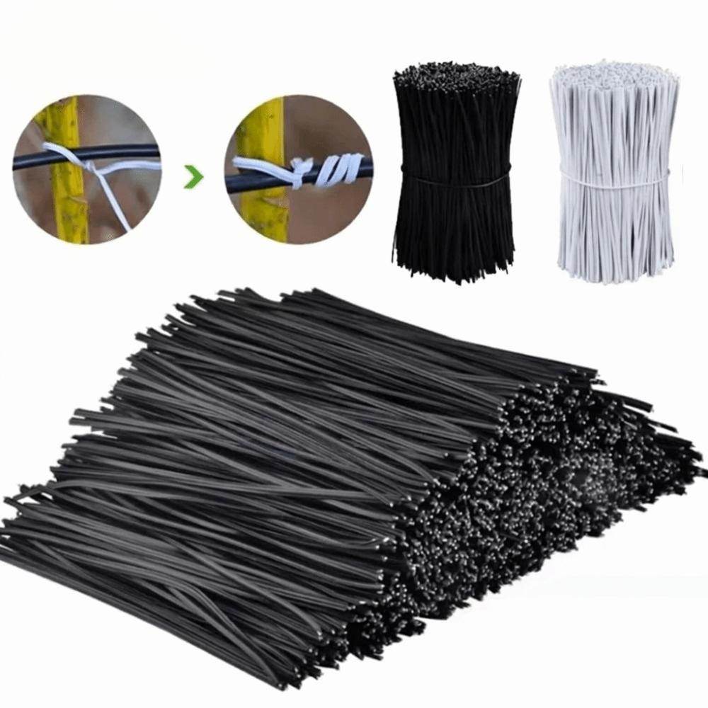 1000 PCS Iron Wire Reusable Twist Ties Reusable Plastic Wire Straps Twist Ties Gift Wrapping