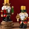 Christmas Candlestick Holder Resin Nutcrackers Nutcracker Candle Holder For Home Living Room Thanksgiving Mantel Household Dorm