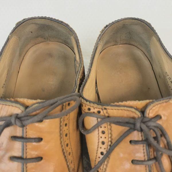 Anglia Vintage Buty Loake Semi Brogue 6.5 25-25.5cm Brązowe Goodyear Wyprodukowano w Wielkiej Brytanii(UŻYWANY)