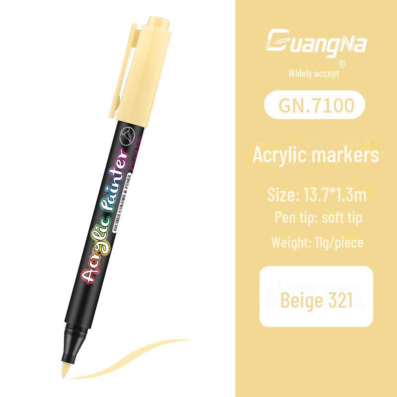Pennarello Pittura Acrilica a Base d'Acqua per Fai da Te, Graffiti, Pittura Corporea - Pennarello Pittura per Diario Personale con Punta Morbida