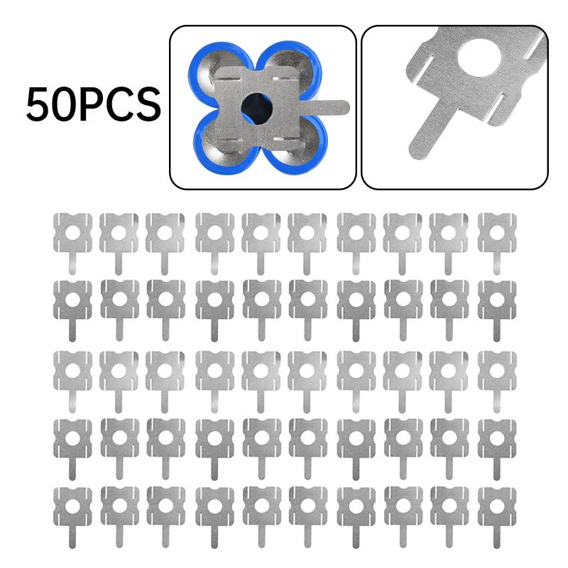 50Pcs 4S 18650 Lithium Battery Pack Replace Spot Welding Nickel Sheet U-Shaped For Computer Battery Welding Tool Accessories