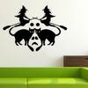 Halloween Witches Personality Creative Carved Wall Sticker Window Glass Door Decoration Sticker