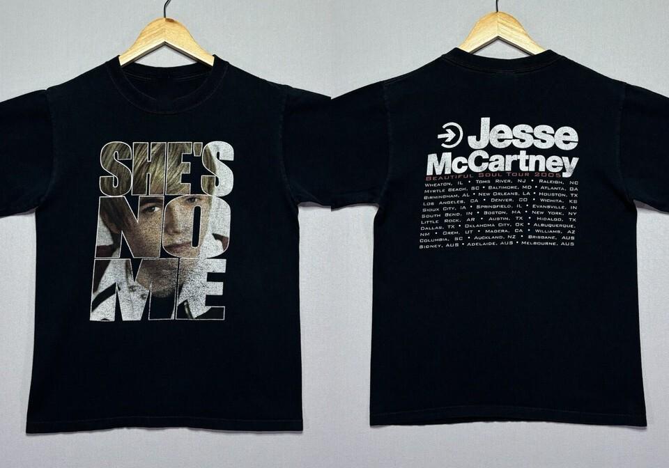 Jesse McCartney Beautiful Soul Tour Tee For Men Women Cotton Shirt UU770 XL