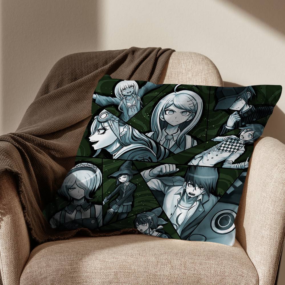 SSuper Danganronpa Goodbye Pillow Case Office Cushions Suitable For Sofa Car Bedroom Decorative Cushion Cover