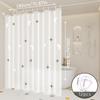 Dreamy Star and Moon Galaxy Shower Curtain, Bathroom Partition Curtain, Starlight That Twinkles Like Broken Diamond