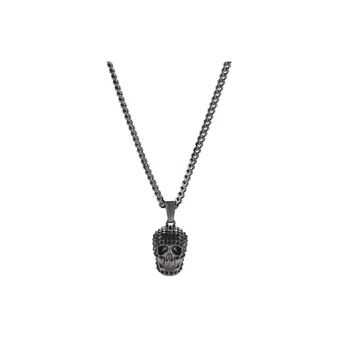 Alexander McQueen Ss23 Brass Skull Pendant Necklace Men necklace Black 689415I94VB1050 Black,F