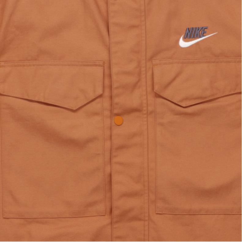 Nike Sportbekleidung Uni Buchstaben Logo Stehkragen Reißverschluss Jacke Herren Jacken Orange DR7833-808