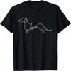 Dachshund Chiweenie Wiener Dog Love Sketch Art Dog T-Shirt