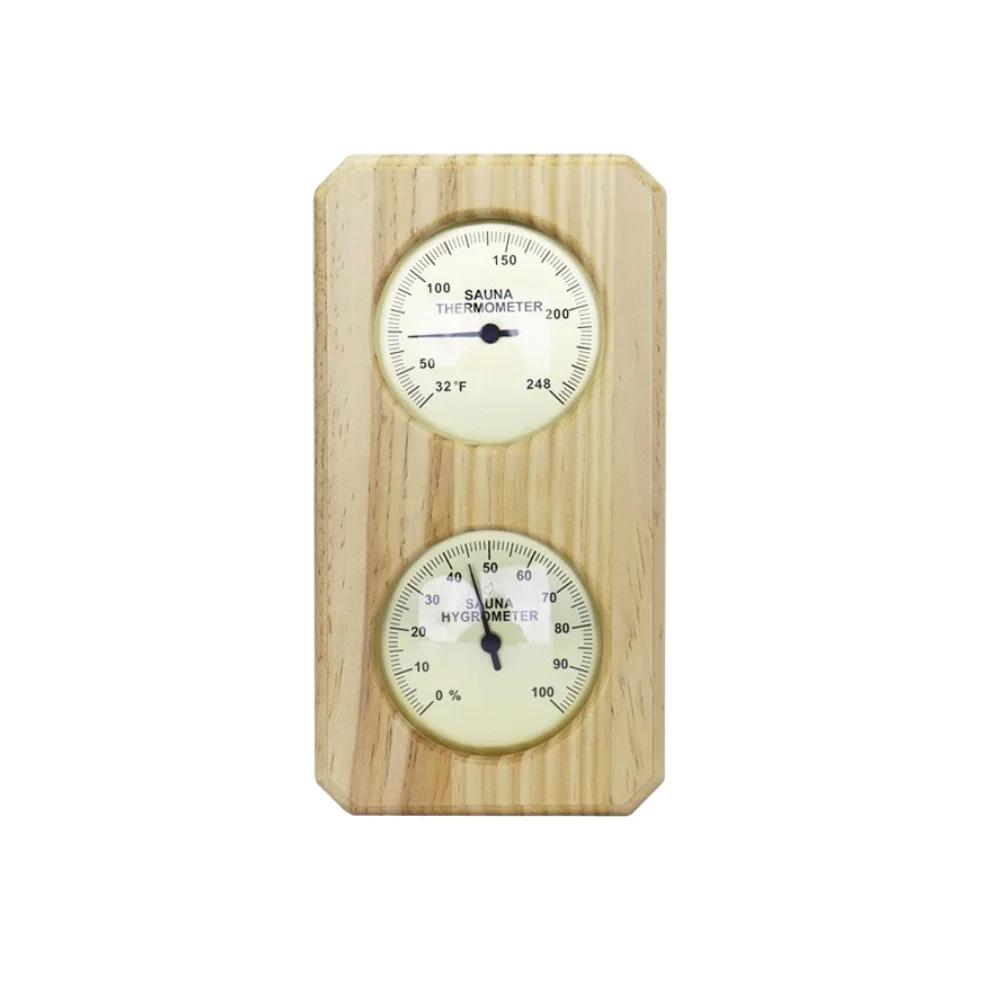 

Wall Mount Hygrometer Sauna Thermometer Steam Room Indoor Temperature Control Dual-dial Indicator Temperature Accuracy 2