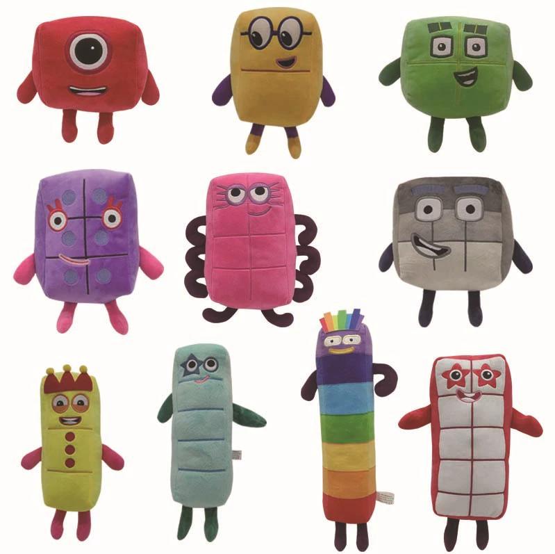 Cartoon Number Plush Doll Early Education Stuffed Toy Kids Birthday Gift Educational Soft Puppet for Children