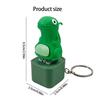 Robuster ABS Eidechsen-Schlüsselanhänger mit wiederaufladbarem LED und Soundeffekten Camping Nachtzubehör für Kinder und Camping