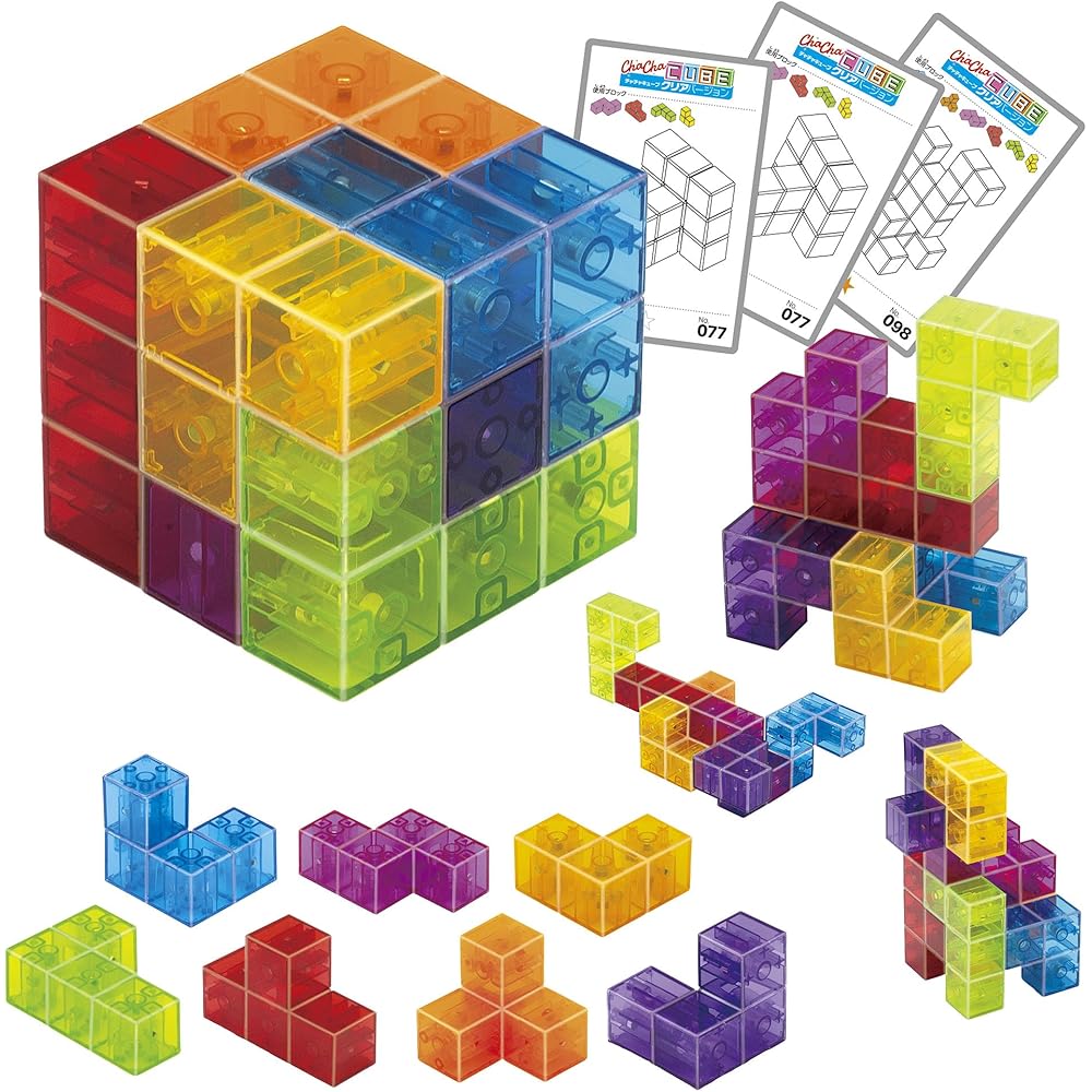 Masudaya Corporation Chachakube Clear Version Educational Toy Brain Training for Ages 3 and Up