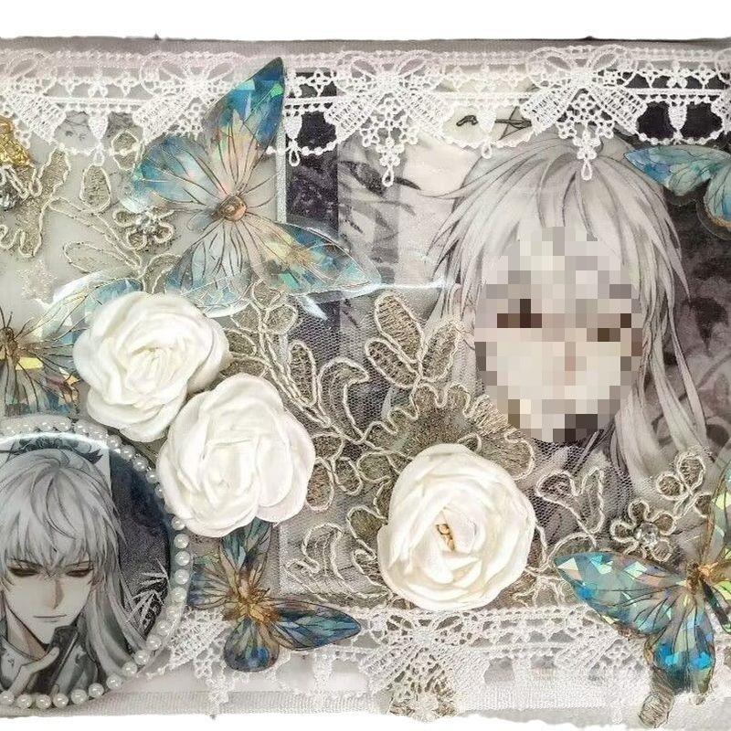 Decoration Filler Material Pack: DIY Handmade Accessories Set with Tanmei Zha Background Paper and Bag