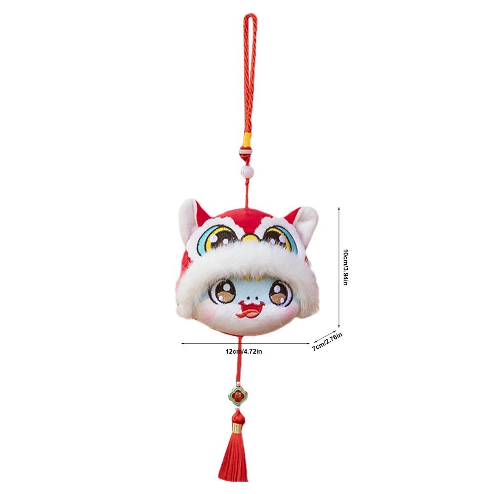 Chinese New Year Snake Animal Cartoon Chinese New Year Ornaments Cute Mascots Snake Pendant Soft Stuffed Animal Pendant