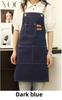 Wasserdichte und ölbeständige Koch- und Gartenschürze aus dicker Canvas-Baumwolle