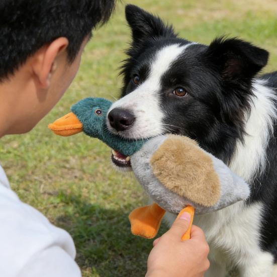 Jucărie de pluș pentru câini Interactivă Scârțâitoare Animal de pluș Jucărie Moale Rățușcă Iepure Măgar Câine Jucărie de ros pentru Rozătoare Puternice Câini Mici Medii Mari Iubitori de Aducere