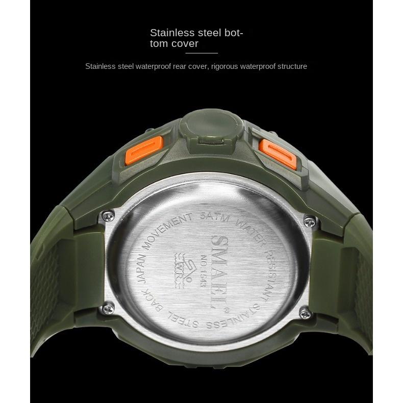 SMAEL Outdoor Multi-functional Sports Electronic Watch Glow-in-the-dark Waterproof Large Dial Watch