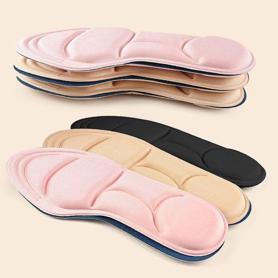 Unisex 5D Sponge Puff Sports Insoles Soft Absorption Pads Massage Insoles Arch Support Orthopedic Inserts for Running Basketball