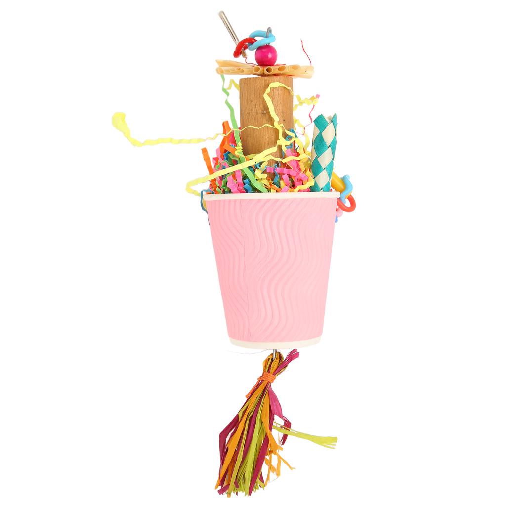 Papagei Futtersuche Zerkleinern Spielzeug Vogel Hängespielzeug Papagei Futtersuche Falle Becher Papier Zerkleinern Spielzeug für