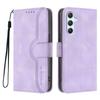 For Samsung Galaxy A34 5G Leather Case Wallet Stand Smile Imprinted Phone Cover with Strap