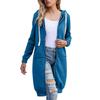 2024 Herbst/Winter Damen einfarbiger Plus-Samt lockerer mittellanger Mantel