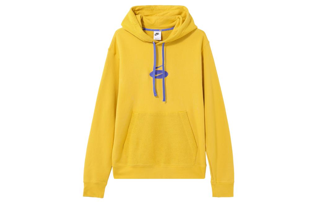 Nike Sweatshirts Men's Yellow Hooded Moderate Regular DM5463-709