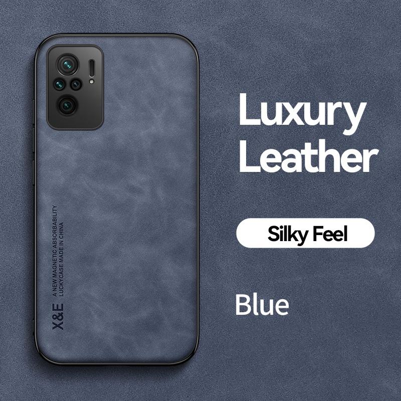 For Xiaomi Poco M5S Case Soft Leather Protect Funda For Poko Pocco Poxo Little M5S M 5S 5 S PocoM5S 4G Car Magnetic Holder Cover