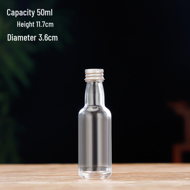 375ml Round Sealed Fruit Wine Bottle with 500ml Screw Cap - Creative Transparent Small Decanter