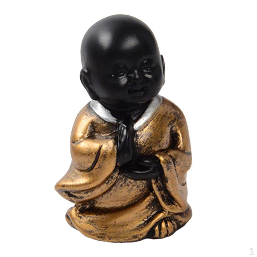 Buddha Monks Figurines Statues Wealth Lucky Figurine Home Decor Gift