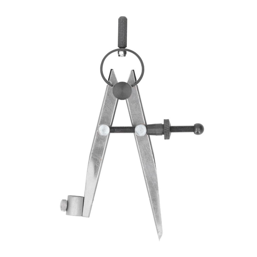 Carbon Steel Spring Divider Pencil Holder Precision Compass Flat Leg Caliper  Geometry Drawing