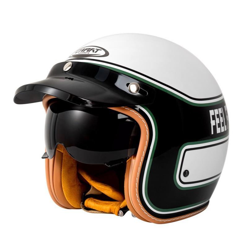 C500 White Competitive Motorcycle Helmet New National Standard Locomotive Lightweight Street Three-quarters Retro Half