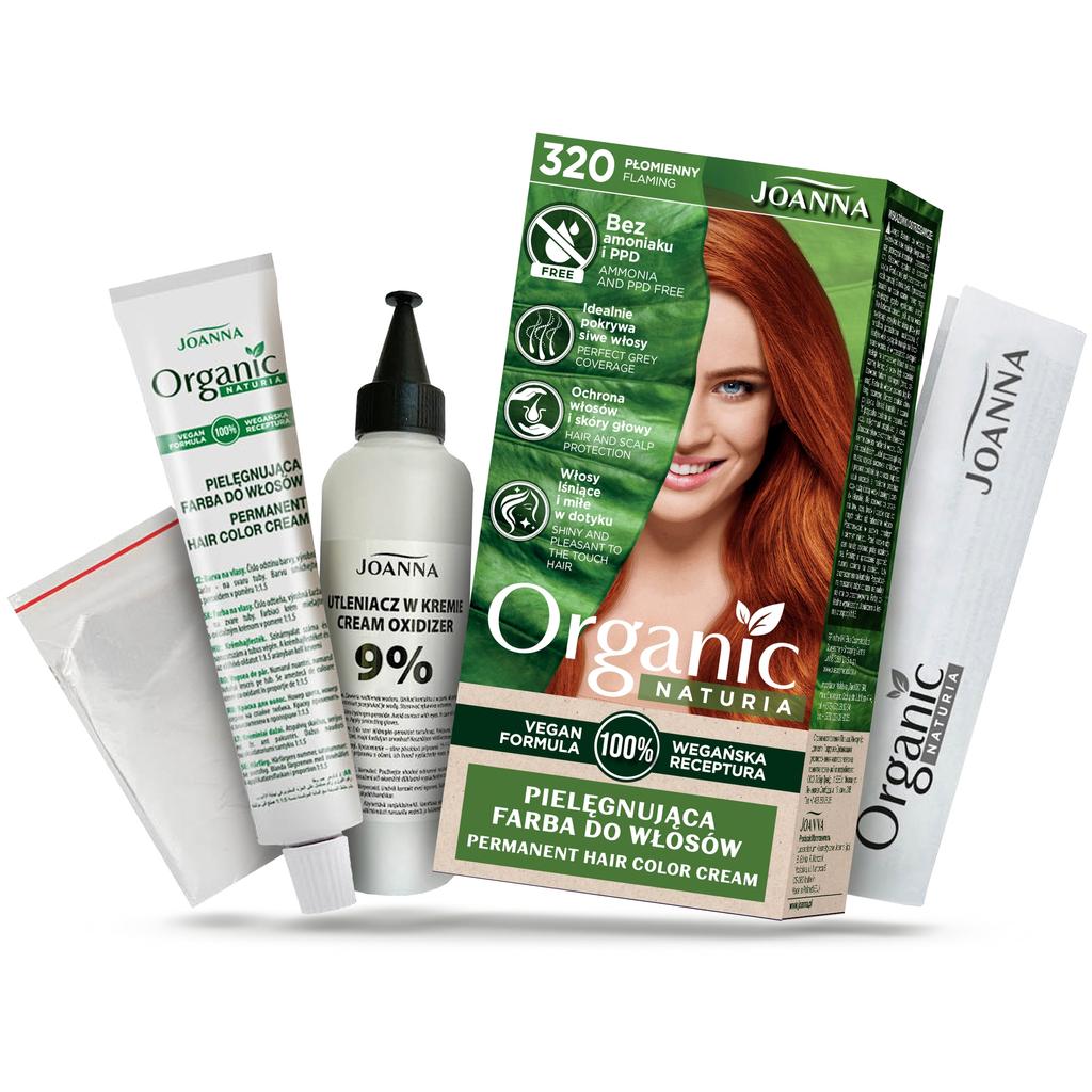 Naturia Elite Certified Organic Intense Hair Dye 150ml - Vibrant Fiery Red Shade #320