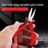 Wielofunkcyjne płaskodziobe szczypce ze stali nierdzewnej do haczyków wędkarskich do ciągnięcia i wiązania żyłki