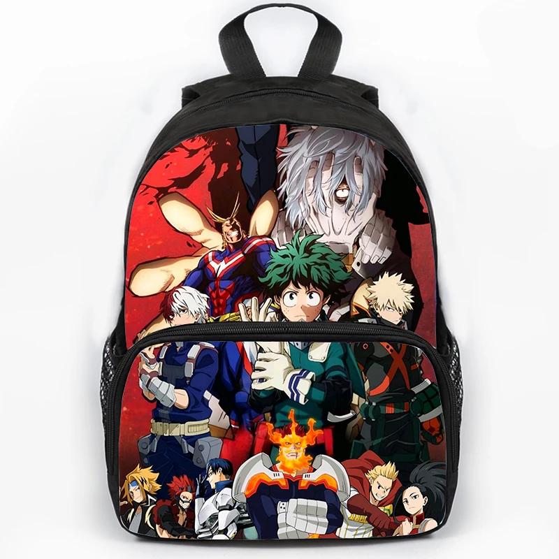 Anime My Hero Academia Backpack for Student Boys Children Manga Izuku Midoriya Schoolbag Large Capacity Laptop Backpacks Mochila