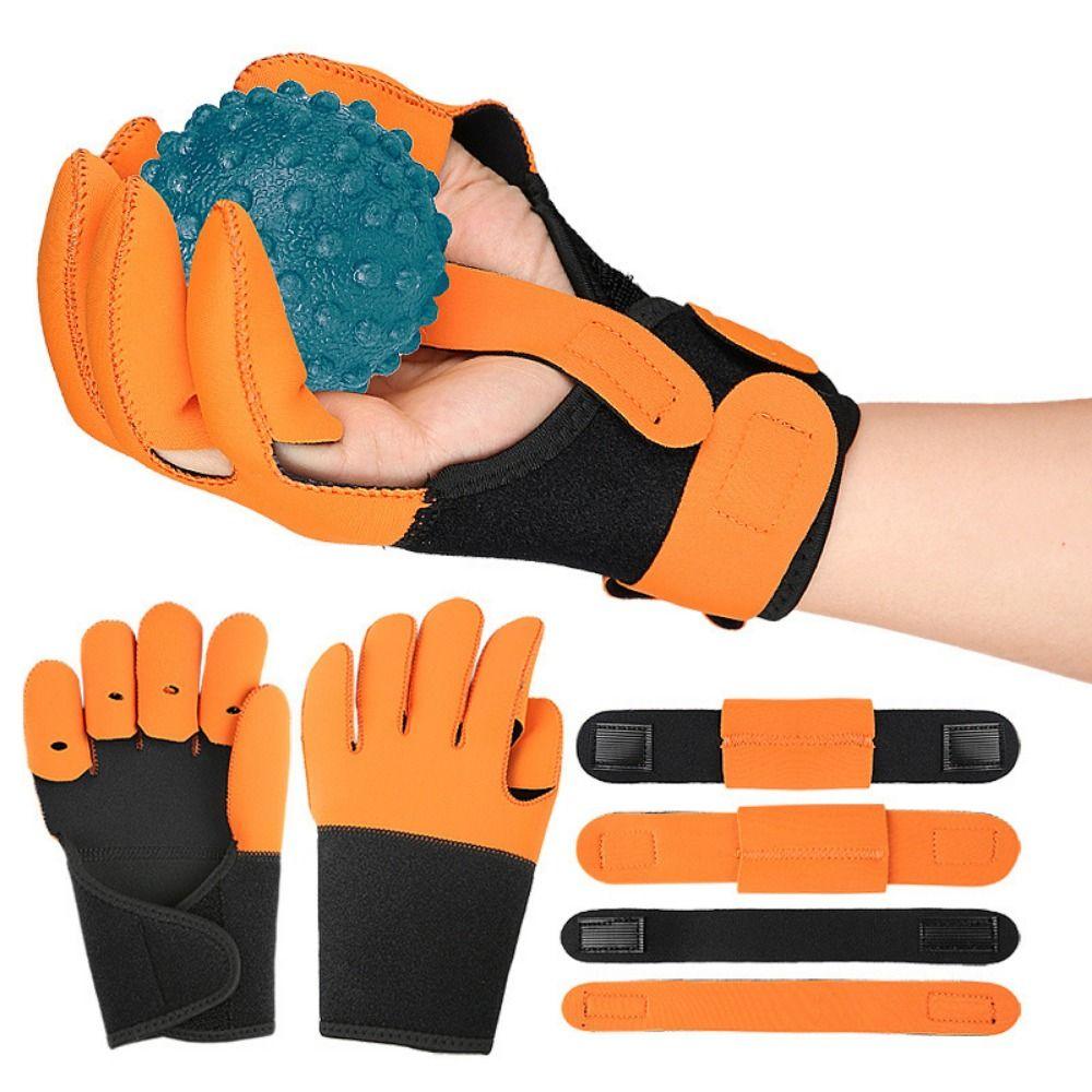 Hand Brace Hand Training Gloves Finger Splint Finger Exerciser Five Finger Trainer  Physiotherapy