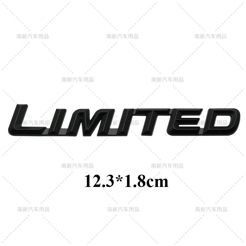 

High-quality Modified Car Stickers LIMITED Connected Metal Letter Car Body Scratch Coverage Personalized Display чорний