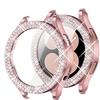 Hülle für Samsung Galaxy Watch 6 5 4 Hülle 40mm 44mm Zubehör Bling Mode Zweireihiger Diamant Bumper Galaxy Watch 5 6 40mm Abdeckung