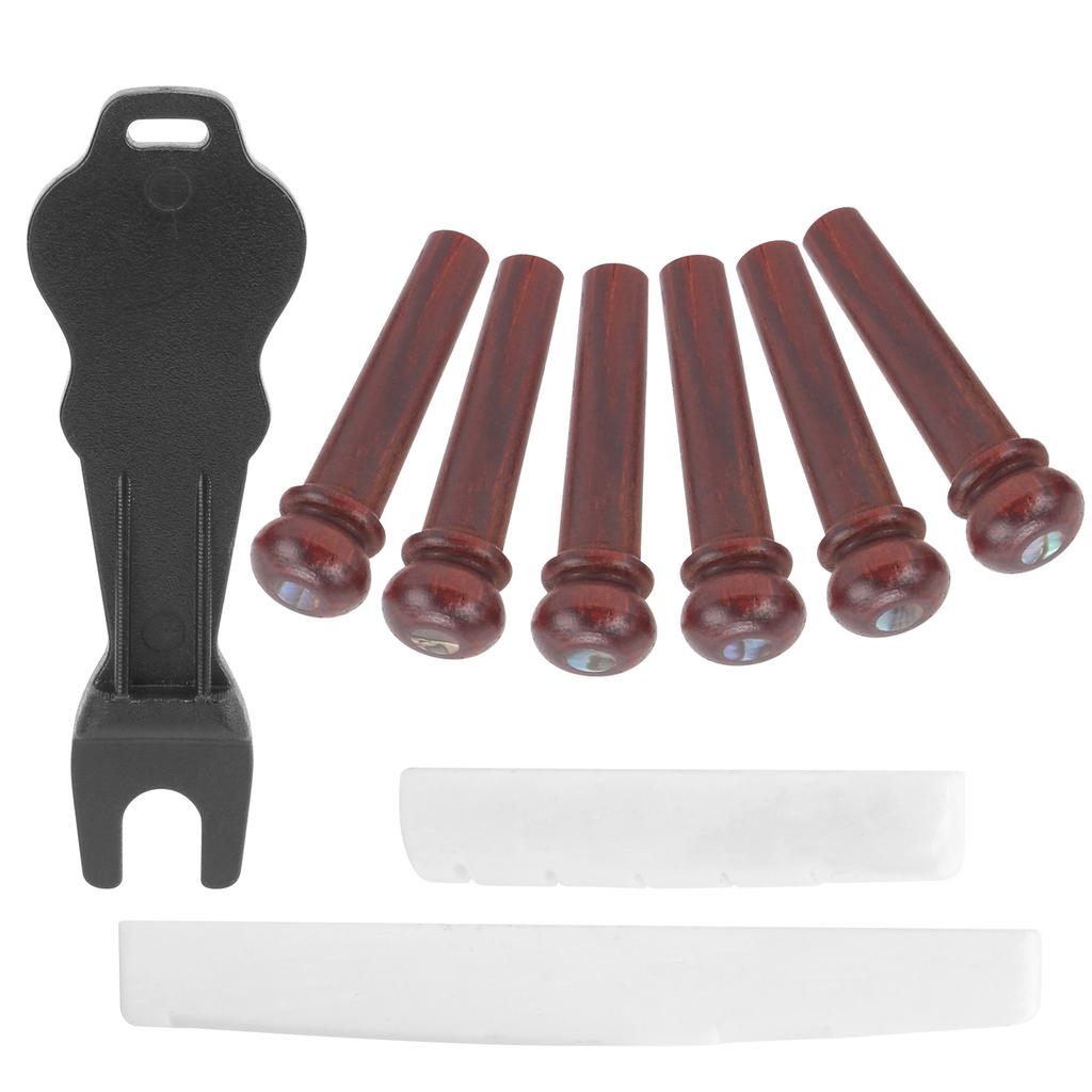 Gitarrenbrückenstift-Zieher aus Cocobolo-Holz, Zubehör für Saiteninstrumente, ErsatzMX0230D