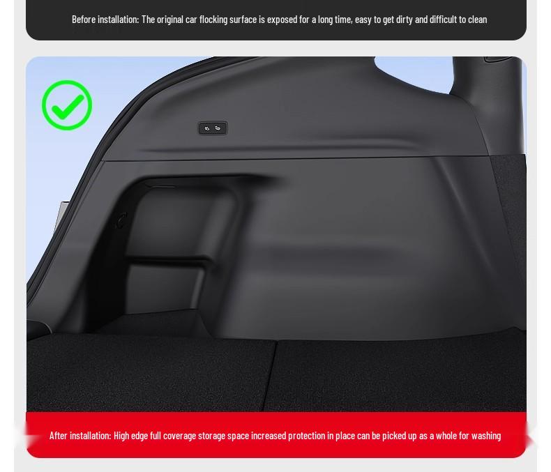 Tesla Model Y Trunk Side Panel Felt Cover