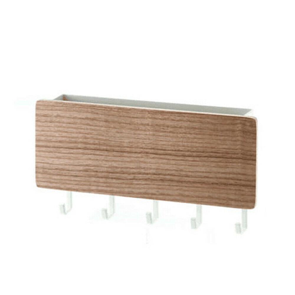 Wood Wall Mounted Shelf Rack Picture Ledge Coat Hooks Rack w// 2//3//4 Alloy Hooks