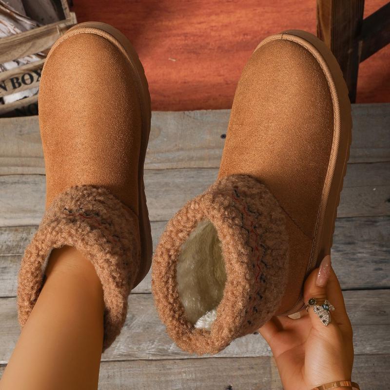 2025 Winter Warm Snow Boots New Large Casual Women's Boots Thickened Short Cotton Shoes High Quality Boots Winter Women's Shoes
