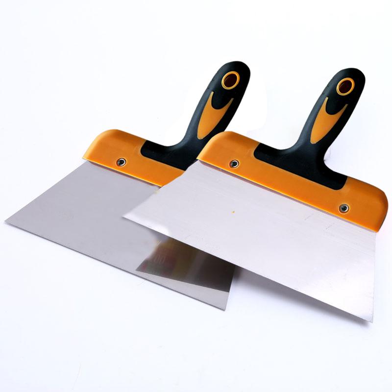 1PZ Raschietto per Impasto in Acciaio Inossidabile Coltello per Pizza Raschietto per Torte Pasticceria Cucina Accessori da Forno Spatola Rivestita per Cioccolato