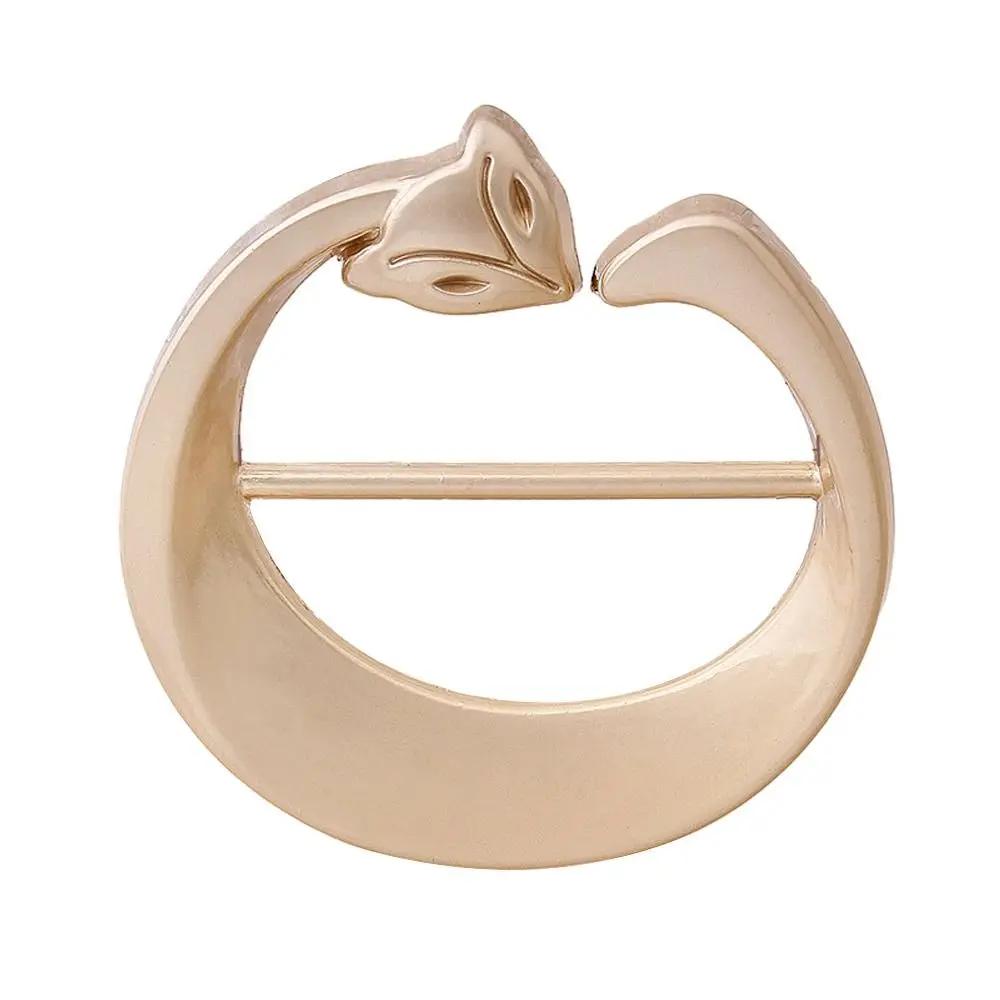 1Pc Scarf Buckle Scarf Ring Shawl T-Shirt Clip Brooch Waist Buckle Silk Clasp Clips Fashion Jewelry