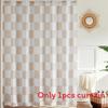 72x72inch Checkerboard Retro Pattern Waterproof Shower Curtain Bathroom For