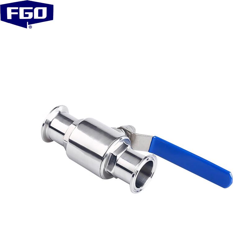 FGO Sanitary Quick-Install 304 Stainless Steel Light Duty Ball Valve