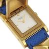 HERMES Medor Watches WhiteDial Plated Gold/leather Quartz Analog display Women Used