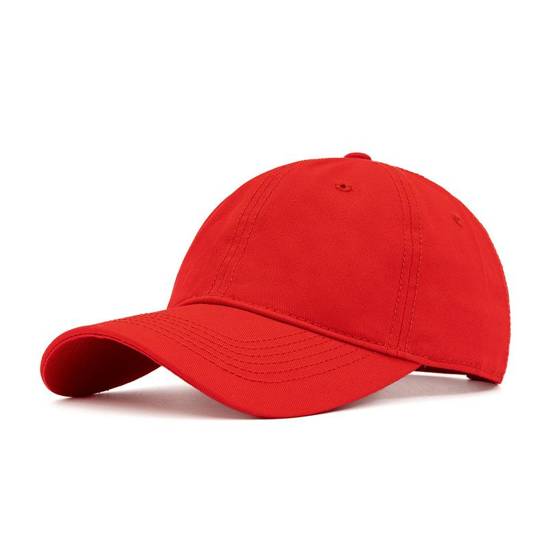 Outdoor Cotton Baseball Cap Men's Spring Summer Soft Top Big Head Cap Women Sunshade Cap
